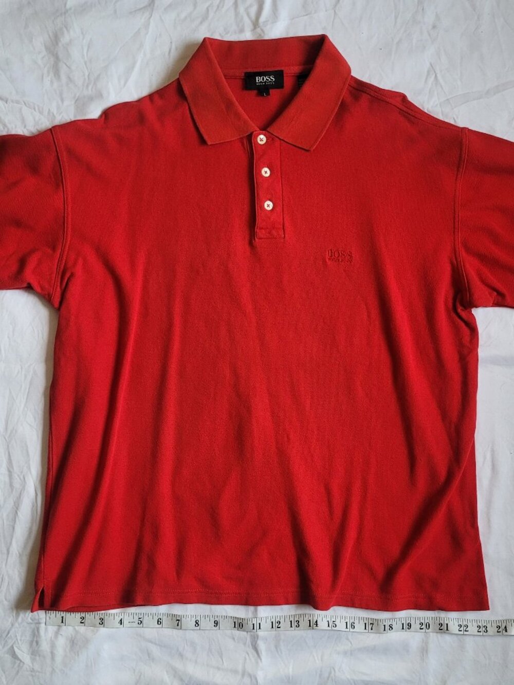 Hugo Boss Men's Polo Red Size L